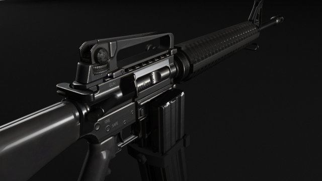 M16 Assault Rifle 3D Model