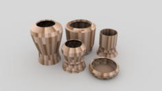 LP Mosaic Pots – ED 1 3D Model