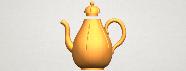 Tea Pot 02 3D Model