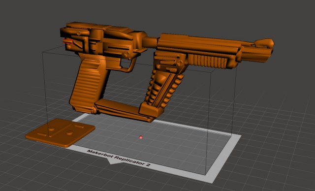 V VISITORS GUN 3D Model
