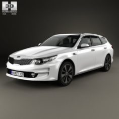Kia Optima wagon 2017 3D Model