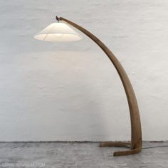 Wooden Interior Floor Lamp 3D Model