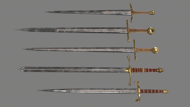 Sword set 3D Model
