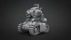 3D Slug Tank Free 3D Model
