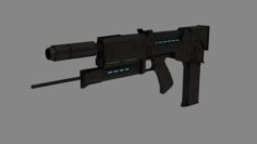 Plasma Rifle T-800 3D Model