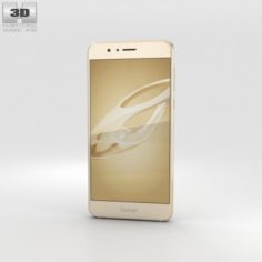 Huawei Honor 8 Sunrise Gold 3D Model