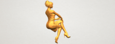 Naked Girl H04 3D Model