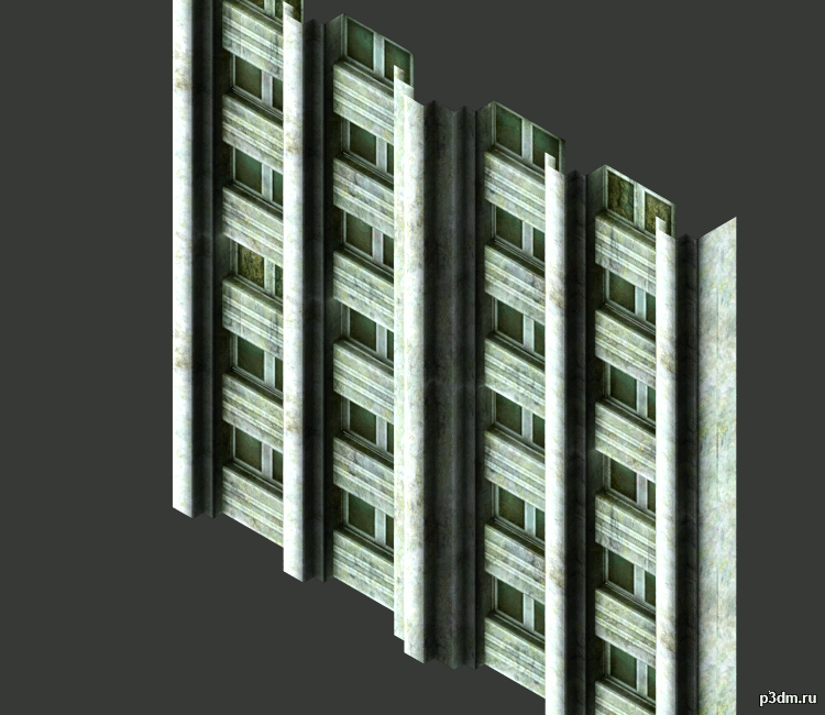 Facade Center 2 3D Model