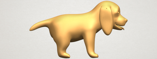 Puppy 01 3D Model