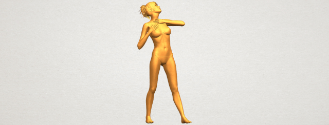 Naked Girl C01 3D Model