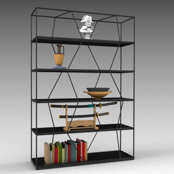Lexington A Bookcase 3D Model