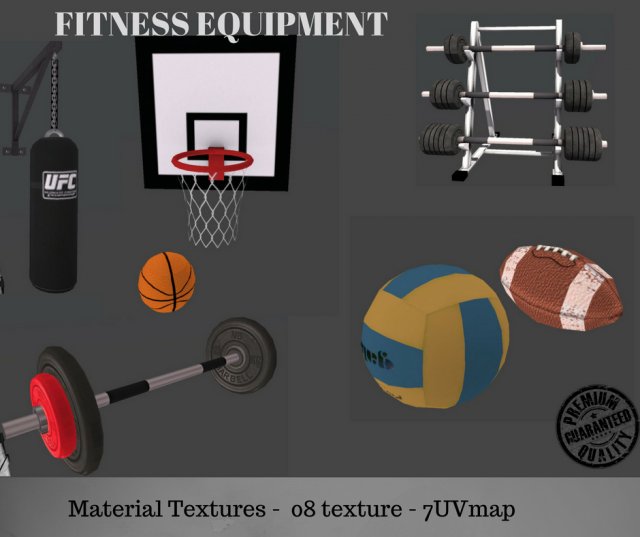 Fitness equipment 3D Model