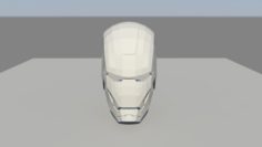LOWPOLY IRON MAN HELMET 3D Model
