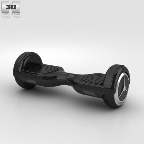 E-Board Scooter 3D Model