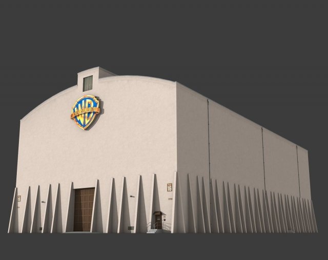Warner Brothers Sound Stage Building 3D Model
