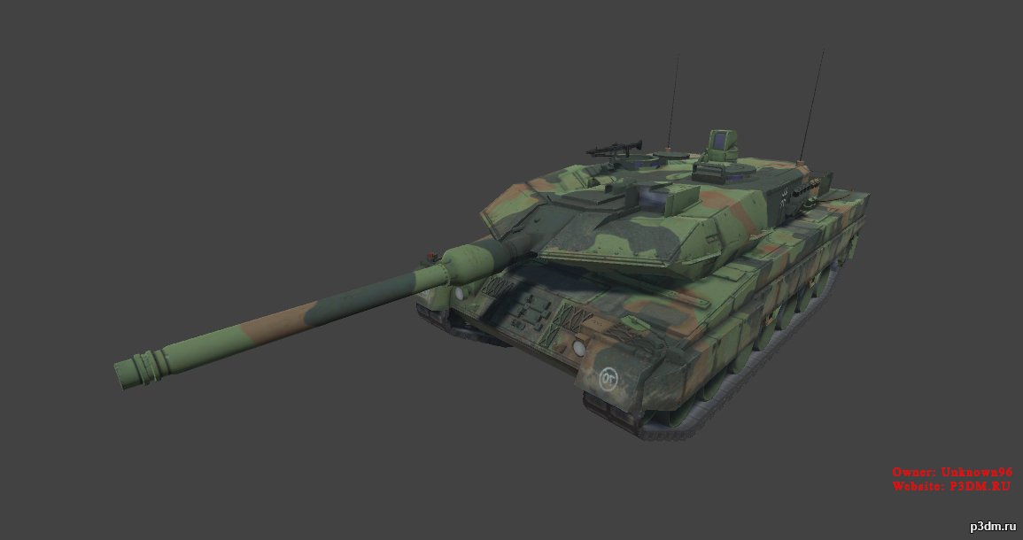 LEOPARD 2A6 3D Model