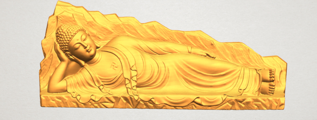 Sleeping Buddha 03 3D Model