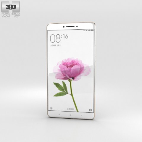 Xiaomi Mi Max Gold 3D Model