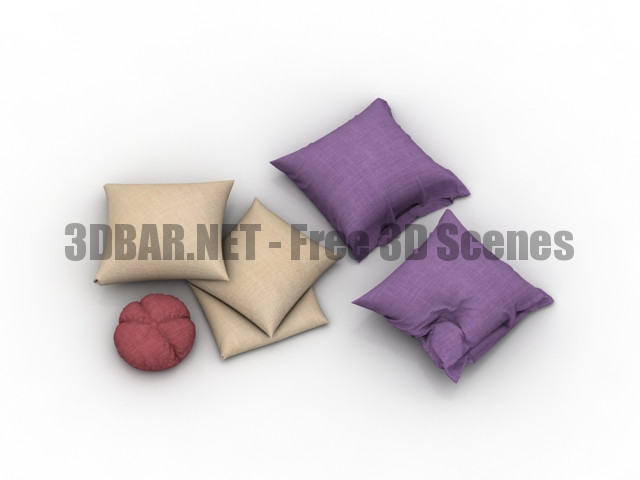 Set pillows 3D Collection
