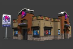 Taco Bell Restaurant 3D Model