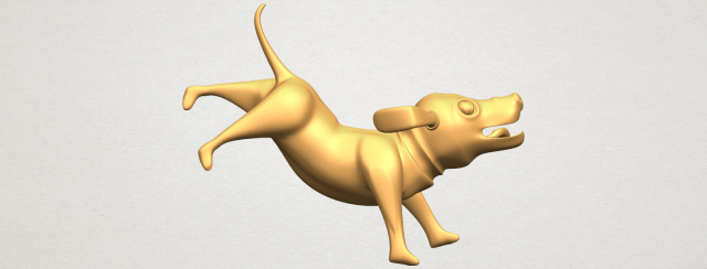 Dog Cartoon 05 3D Model
