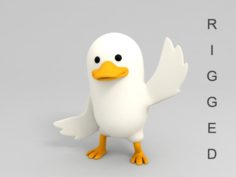 3D Rigged Duck Character 3D Model