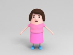 Mom Character 3D Model
