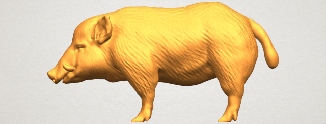 Pig 02 3D Model