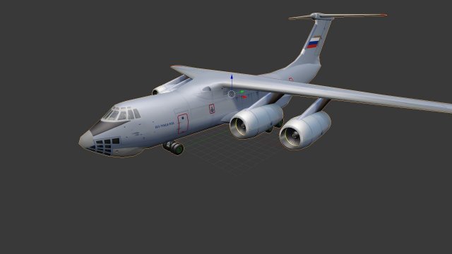 Aircraft IL-76MD-90A 3D Model