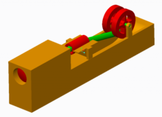 Crank mechanics 3D Model