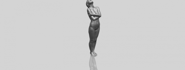 Naked Girl J08 3D Model