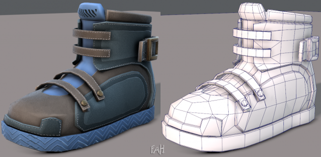 Shoes cartoonV11 3D Model