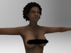 Joslin Reyes Nude Model 3D Model