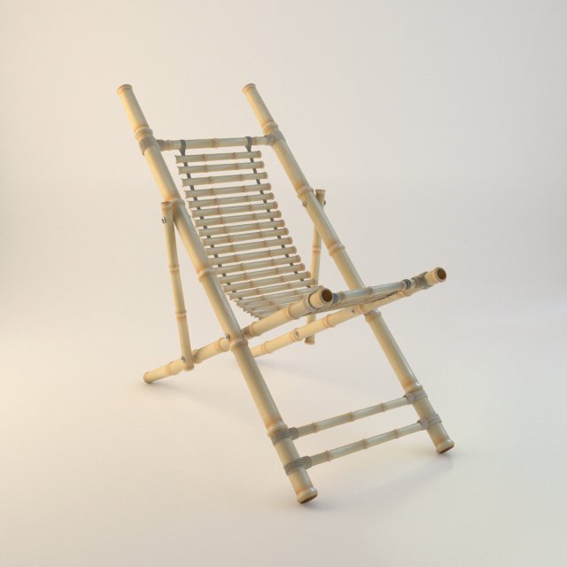 Bamboo Chair 3D Model