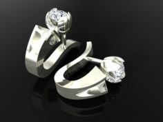 Jewelry tier 02 earrings 3D Model