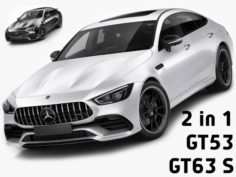 Mercedes-AMG GT 4-door GT53 and GT63 S 3D Model