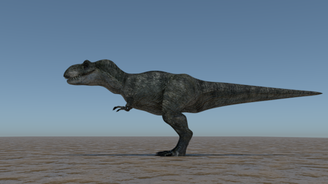 Jurassic Park T-rex 3D Model