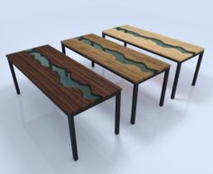 Slab Table 3D Model