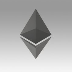 Ethereum Crypto Currency 3D Model