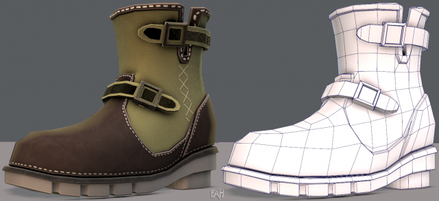 Shoes cartoonV16 3D Model