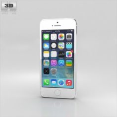 Apple iPhone 5S Silver 3D Model