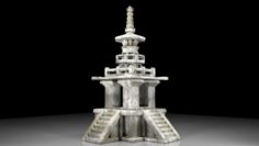 Korean stone pagoda 3D Model