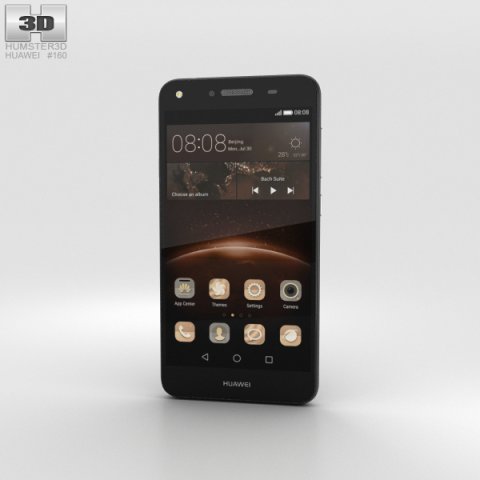 Huawei Y5II Obsidian Black 3D Model