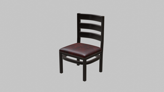 Restaurant Dining Chair 1 3D Model