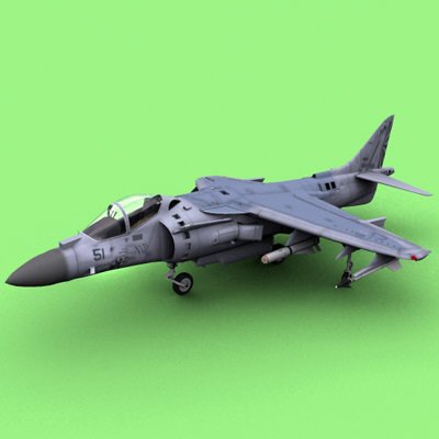 AV-8B Harrier II plus 3D Model