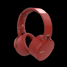 SONY MDR XB950BT BLUETOOTH HEADPHONES RED 3D Model