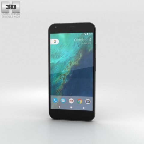 Google Pixel XL Very Black 3D Model