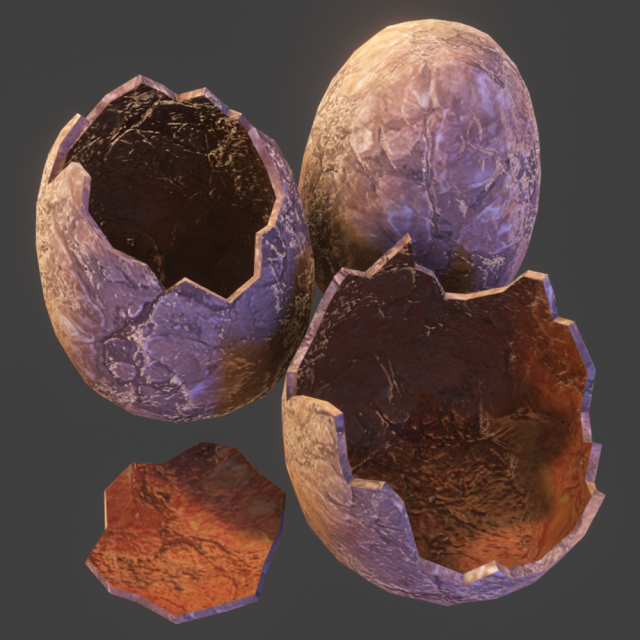 PBR – Egg Set 2 3D Model