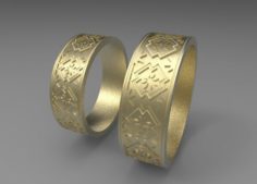 Wedding rings 3D Model
