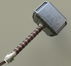 Thors Hammer Mjolnir 3D Model